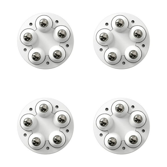HOARBOEG Heavy Duty Swivel Caster Wheels Set of 4, 360 Degree Rotating Pulley Plate with Screws, Universal Furniture Movers and Equipment Rollers for Sofa, Bed, Refrigerator, Washer