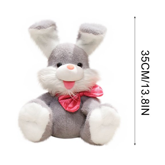 HOARBOEG Interactive Singing Waving Easter Bunny Stuffed Animal Toys, Peek a Boo Plush for Teens, Soft Musical Toy Gift for Birthday Easter
