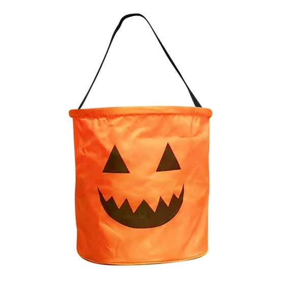 HOARBOEG LED Halloween Candy Bucket Bag, Glow in The Dark Trick or Treat Bag for Teens, Reusable Halloween Party Favor Baskets with Lights, Multipurpose Tote for Candy, Gifts & Supplies