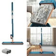 thumbnail image 1 of HOARBOEG Large Flat Mop, Self Wringing Twist Mop for Floor Cleaning with 2 Replaceable Cloth, Hand Wash Free Dry and Wet Mop Household Cleaning Tools（Blue）, 1 of 7