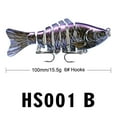 thumbnail image 1 of HOARBOEG Large Multi Jointed Fishing Lures Bait,Big Fishing Bass Lures,Crankbaits Swimbaits with 2pcs Treble Hook, 1 of 3