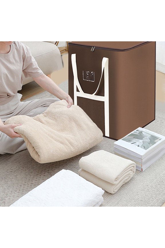 HOARBOEG Large Storage Bag for Blankets Clothes and Toys Dormitory Bedroom Organization Travel Luggage Moving Packing Bag Comforter Holder Sack