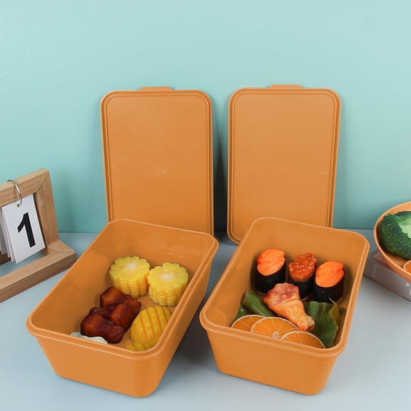 HOARBOEG Leakproof Lunch Box Container with Lid - 8.42x5.35x3.03in Portable Food Storage for Home ABS Plastic Lunch Boxes for Men Women Reusable Bento Lunch Box, Dishwasher Safe