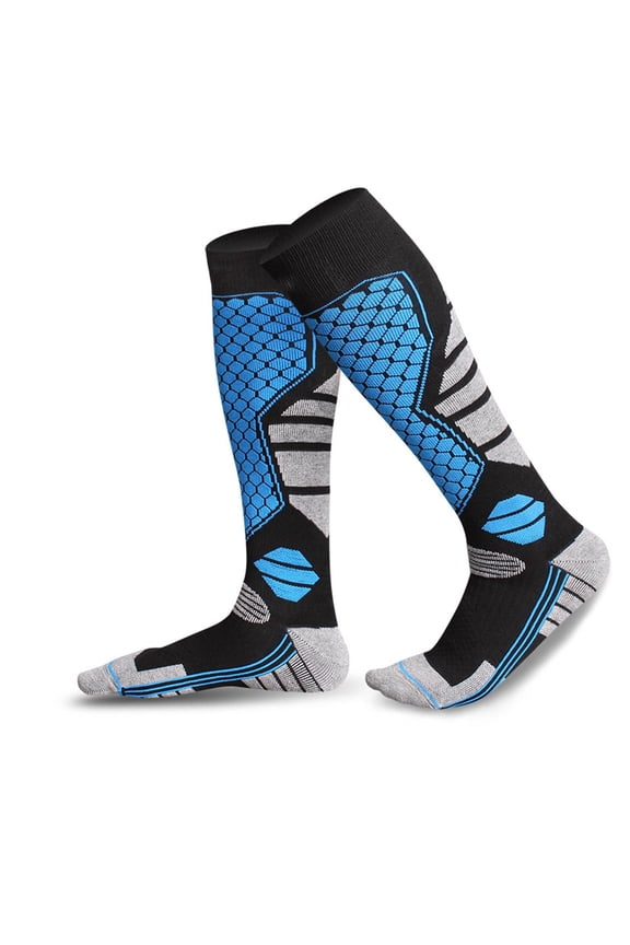 HOARBOEG Men's Women's Ski Socks Thermal Winter Snowboard Socks High Top Cushioned Moisture Wicking Odor Resistant For Snowboarding Skiing Hiking & Outdoor Sports