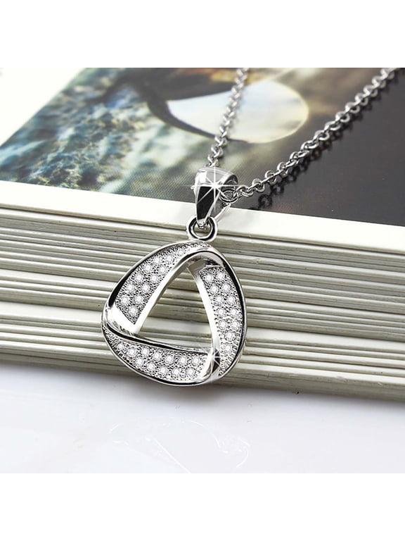 HOARBOEG Micro Inlaid Surround Necklace, Summer High-End Pendant Necklace for Women's Mother's Day Gifts Women's Collarbone Chain
