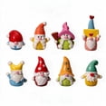HOARBOEG Mini Christmas Gnome Figurines, Holiday Desktop Ornaments, 8 ...
