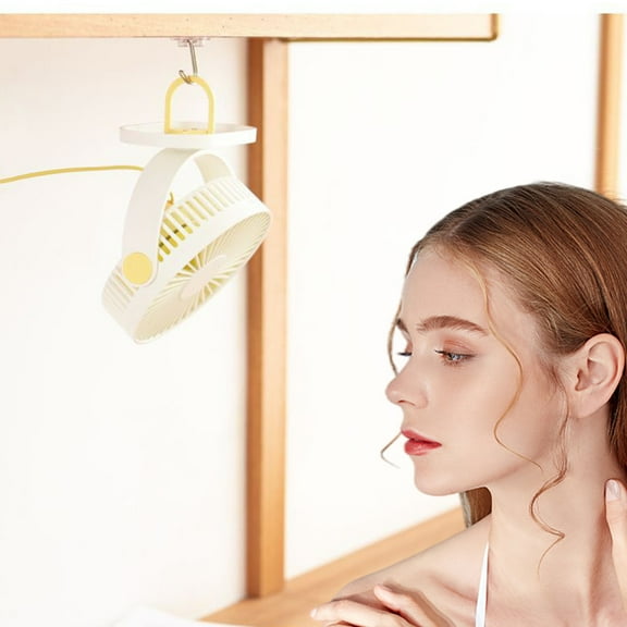 HOARBOEG Mini Desk Fan Desk Fans Small Quiet, 3-Speed Adjustable Table Fan Portable Desktop Fan for Office, Dormitory, Multi-Functional Small Ceiling Fan with Rotatable Angle