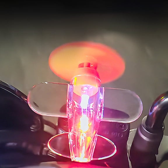 HOARBOEG Motorcycle Helmet Ornament, Wind-Driven Rotatable Luminous Small Airplane Decoration for Motorcycle, Bike, Helmet - Fun Rotating Propeller, Easy Install, Gift for Riders