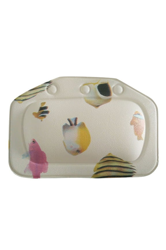 HOARBOEG Neck Pillow with Suction Cup, Waterproof Mildew Proof Pillows for Swimming Pool Bathtub Bathroom Outdoor Products