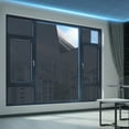 thumbnail image 1 of HOARBOEG One Way Privacy Window Film, 11.81*39.37in Sun Blocking Reflective Curtains for Home, Heat Control UV Protection for Glass Doors & Windows, Black Opaque, 1 of 6