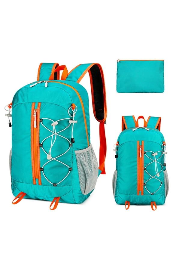 HOARBOEG Outdoor Backpack Lightweight Foldable Backpack Men's and Women's Travel Backpacks Large Capacity Travel Hiking Rucksack, Green