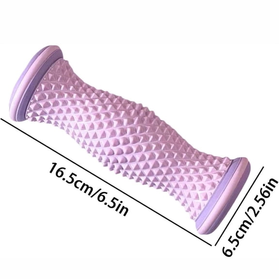 HOARBOEG Plantar Fasciitis Foot Roller with Spiky Massage Points  Deep Muscle Leg Relaxation Tool for Runners Athletes, Portable TPE Foot Massager for Pain Relief, Arch Stimulator, Home Gym Office