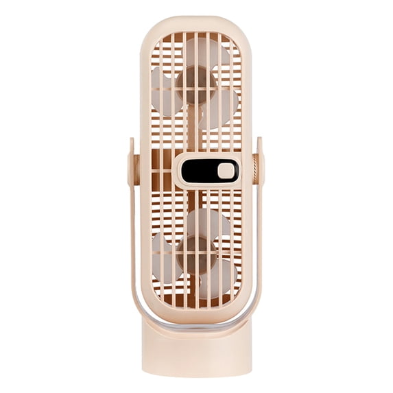 HOARBOEG Portable Fan Rechargeable Desk Fan 360° Adjustable Wind Handheld Fan Compact Small Tower Fan Table Fan for Office Dormitory Home 5W Strong Cooling Person Fan