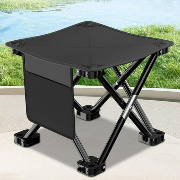 HOARBOEG Portable Folding Chair Stool with Storage Bag Oxford Outdoor Picnic Bench Folding stools for Go Fishing