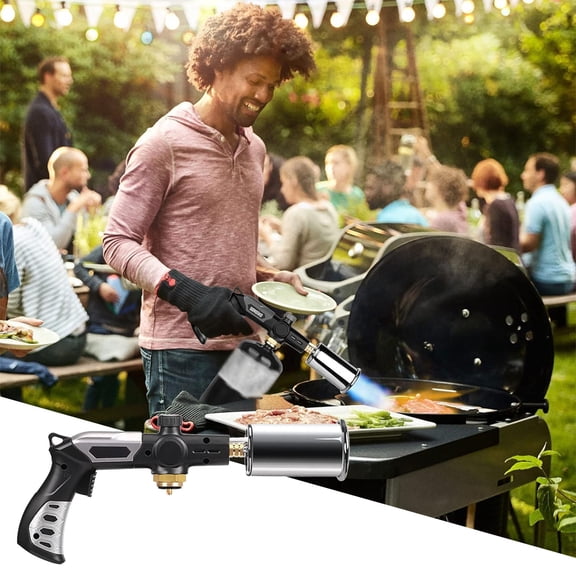 HOARBOEG Powerful Propane Torch for Grilling & Cooking, - Adjustable Flame, Safe & Durable, Perfect for BBQ, Melting Cheese, Roasting, Camping, Gifts for Chefs & Grill Masters