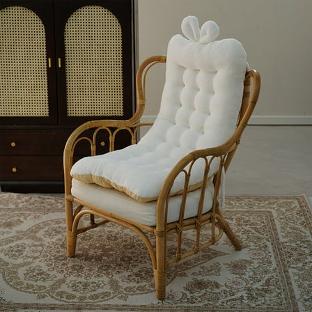 HOARBOEG Premium Non-Slip Rocking Chair Cushion & Outdoor Garden Seat Pad - High-Density Foam Support Seat Cushions, Multi-Purpose for Lounger, Floor & Indoor, 15.7*33.4in