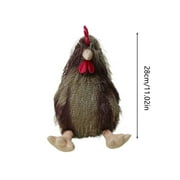 HOARBOEG Rooster Plush Toy, Adorable Rooster Stuffed Animal 11 Inch, Soft Fluffy Hugging Pillows, Hand-Sewn Realistic Details, Home Desk Decor, Christmas & Lunar New Year Gift Idea