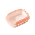 thumbnail image 1 of HOARBOEG Semi-Enclosed Cat Litter Box with Top Entry Lid and High Sides, Odor Control Covered Kitty Litter Pan with Scoop Filter for Anti Scatter, Indoor Cat Toilet Pink, 1 of 6