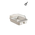 thumbnail image 1 of HOARBOEG Semi-Enclosed Cat Litter Box with Lid, Covered Cat Litter Pan for Indoor Cats, Large Anti-Scatter & Odor Control Kitty Litter Box, 1 of 6