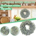 thumbnail image 1 of HOARBOEG Simulated Lavender Artificial Flower Plastic Lavender Wreath Home Decoration Artificial Plant Courtyard Ornament Hanging Door Hangings Gift, 13.77*13.77in, 1 of 7