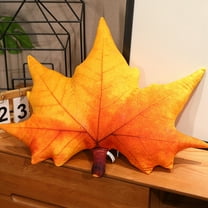 HOARBOEG Simulation Leaf Throw Pillow Double-sided Printing Hug Pillow Wutong Leaves Shaped Back Cushions Couch Bedroom Decoration Bolster Pillow Home Pillow Cushion