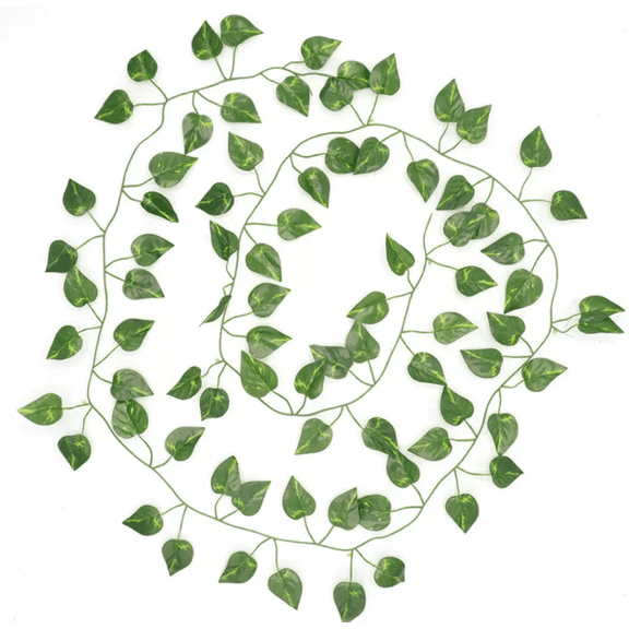 HOARBOEG Solar Powered Ivy Leaf Curtain String Lights, 16.4ft 200 LED Green Foliage Fairy Lights, Waterproof Outdoor Vine Light Strings for Garden Courtyard Room Decor
