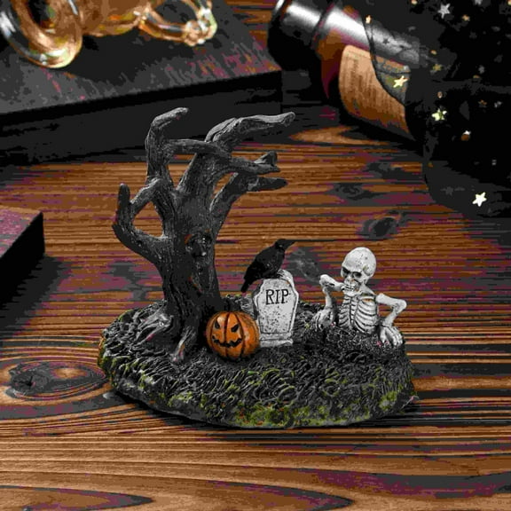 HOARBOEG Spooky Animated Halloween Tree with LED Lights & Motion-Activated Sound, Gothic Withered Branch Centerpiece for Indoor Outdoor Decor