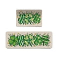thumbnail image 1 of HOARBOEG St. Patrick's Day Kitchen Rugs Set, Non-Slip Backing Floor Mats for Kitchen Sink & Entryway, Holiday Decor, Green Shamrock Pattern Washable Rugs, 1 of 6