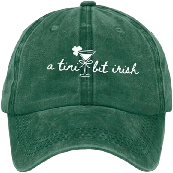 HOARBOEG St Patricks Day Hat for Men and Women, Irish Shamrock & Beer Embroidered Baseball Cap, Adjustable Low Profile Sporty Dad Hat - Gifts for Mom, Grandpa, Grandma