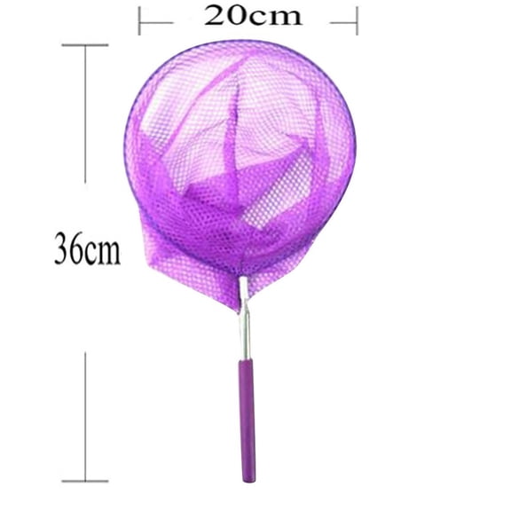 HOARBOEG Teens Retractable Fishing Net - Extendable Stainless Steel Butterfly & Insect Net for Outdoor Exploration, Lightweight Teens Toy for Pond, Beach & Garden