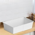 thumbnail image 1 of HOARBOEG Telescopic Storage Box Cabinet Organizer, Plastic Stackable Container for Kitchen Pantry Snacks and Miscellaneous Items, White Polypropylene Storage Bin, 1 of 6