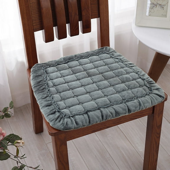 HOARBOEG Thicken Soft Plaid Chair Cushions Thicken Soft Non-Slip Seat Cushion All Seasons High Breathability Easy to Clean Seat Pad, 15.75*15.75in
