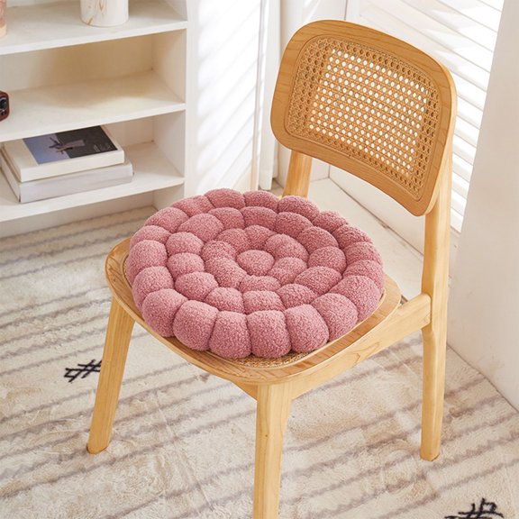 HOARBOEG Thickened Fleece Seat Cushion, Ultra Soft Plush Chair Cushions for Office, Dining Room, Window Seat, Machine Washable Seat Pads, Solid Color Home Decor Chair Pad, 16*16in