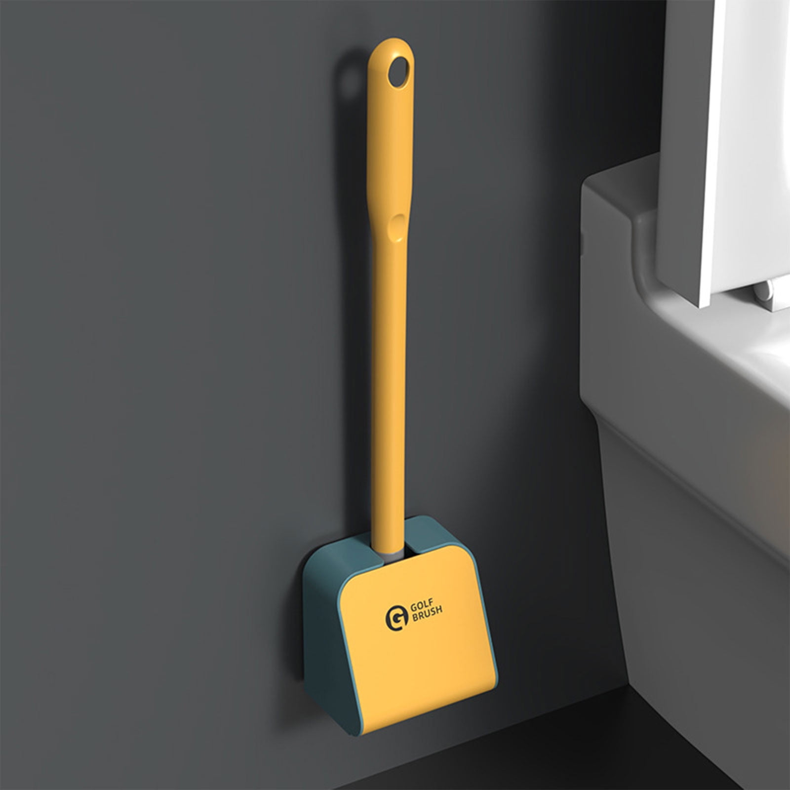 HOARBOEG Toilet Brush and Holder Set Flexible Bristles Toilet Cleaning ...