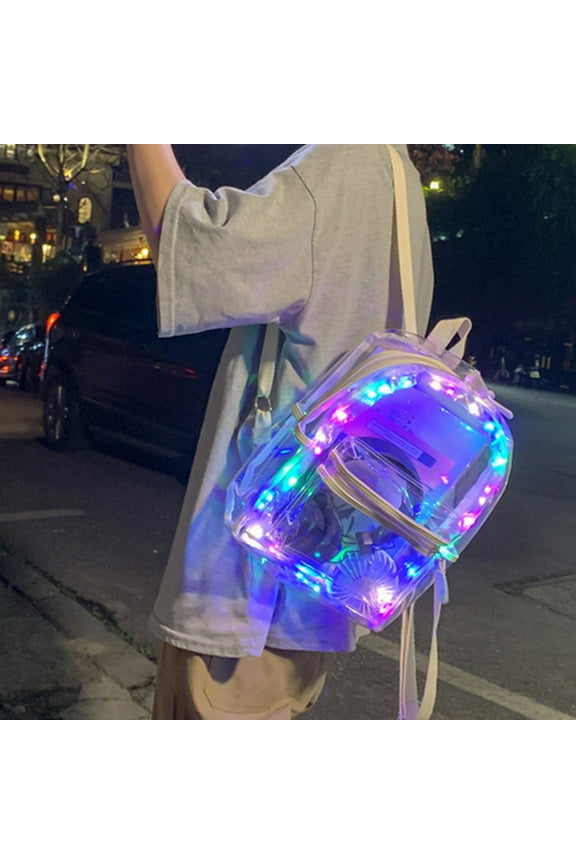 HOARBOEG Transparent PVC Waterproof Backpack Large Capacity Clear Tote Storage Bag Organizer for Travel Beach Essentials Men Women Student