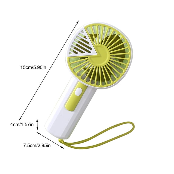 HOARBOEG Triangular Lanyard Handheld Fan, Portable Neck Fan for Travel, Personal Cooling Fan with Adjustable Speeds, Rechargeable Mini Fan for Outdoor Activities