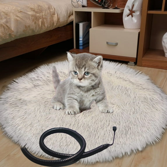 HOARBOEG USB Charging Pet Heating Pad, 15.7in Constant Temperature Warm Mat for Cats and Small Dogs, Soft Washable Indoor Outdoor Safe Heating Bed