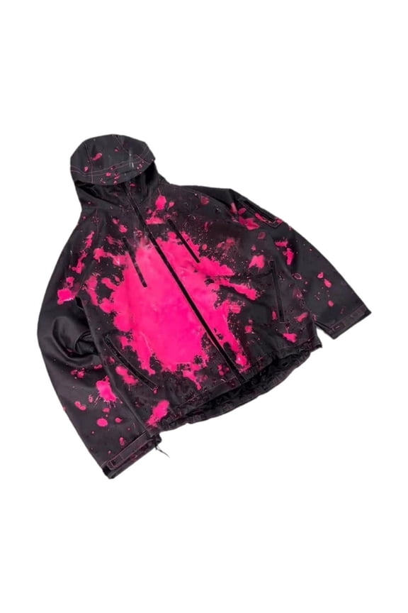 HOARBOEG Unisex Thermochromic Color Changing Jacket for Men and Women, Waterproof Windproof Raincoat with Hood, Lightweight Nylon Outdoor Coat for Hiking & Cycling