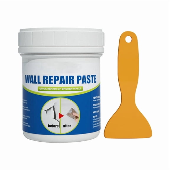 HOARBOEG Wall Repair Kit, Fast-Drying Wall Crack Filler & Hole Patch Paste - All-in-One Repair Cream