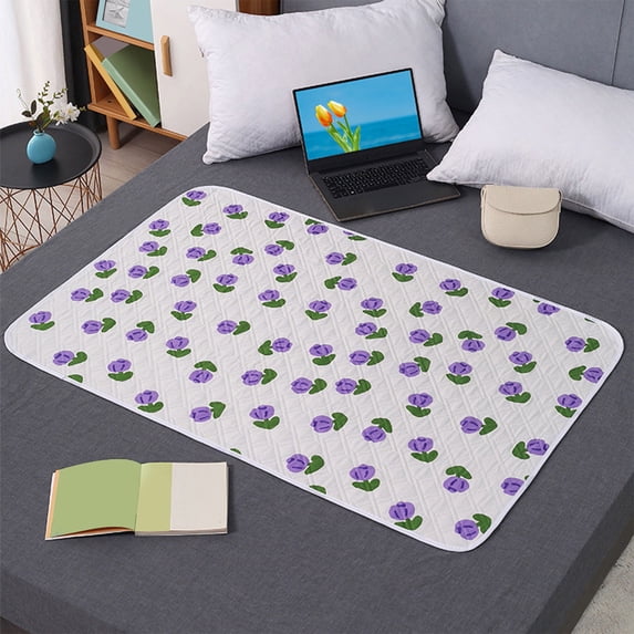 HOARBOEG Washable Underpads for Incontinence, Reusable Bed Pads for Adults, Waterproof Mattress Protector with Non-Slip Backing, Breathable Cotton Incontinence Pads, 59*39in