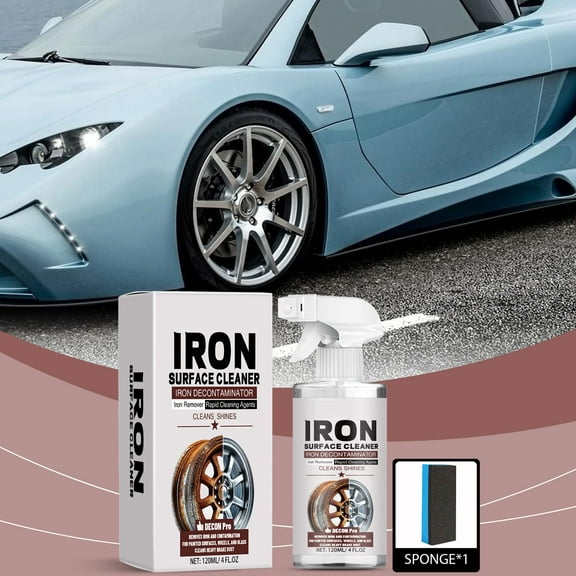HOARBOEG Wheel Cleaner for Cars & Trucks, Powerful Rim Cleaner Spray for Alloy & Steel Rims - Heavy Duty Grease, Oil, Dirt Remover - Safe Tire Cleaning Agent with Protective Shine