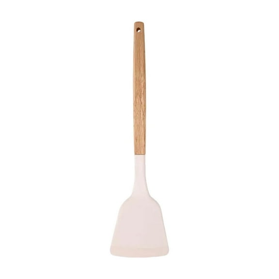 HOARBOEG White Silicone Spatula Wooden Handle Cooking Spatula Kitchen Frying Pan Spatula Household Tools