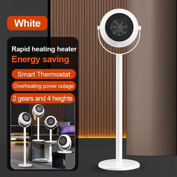 HOARBOEG Winter Floor Standing Warm Air Blower Heater with Telescopic Adjustable Height, Portable Electric Space Heater for Indoor