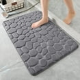thumbnail image 1 of HOARBOER Large Bath Mat, Memory Cotton Sponge Bathroom Rugs Water-absorbing Non-slip Door Mat for Bathroom Imitation Cobblestone Pattern Foor Pad Multipurpose Floor Mat for Kitchen Porch Office Etc, 1 of 6