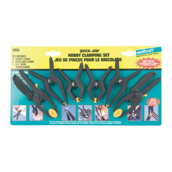 HOBBY CLAMPS 6PC by WOLFCRAFT MfrPartNo 3454