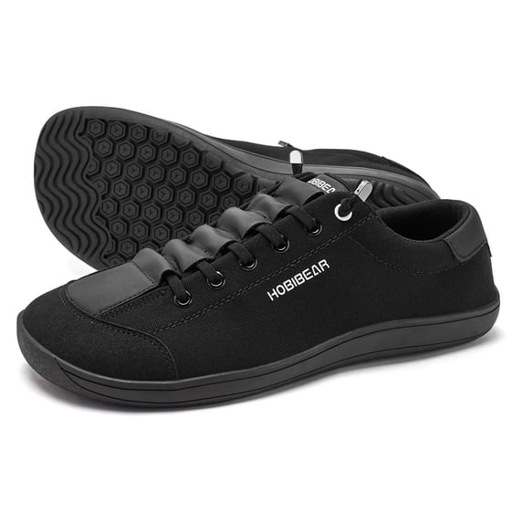 HOBIBEAR Barefoot Minimalist Shoes Womens Mens | Zero Drop | Wide Width Canvas Slip-on Shoes