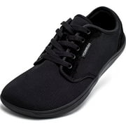 HOBIBEAR Barefoot Minimalist Shoes Womens Mens | Zero Drop | Wide Width Fashion Sneaker Black,Women 9/Men 8