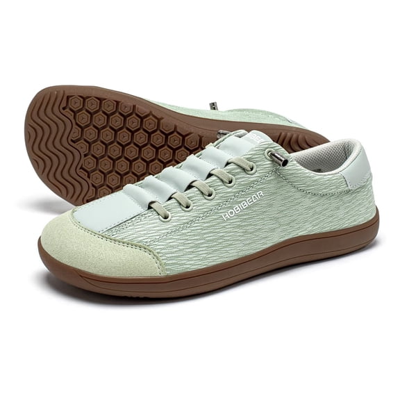 HOBIBEAR Women's Barefoot Mesh Sneakers - Lightweight Wide Toe Zero Drop Slip-On