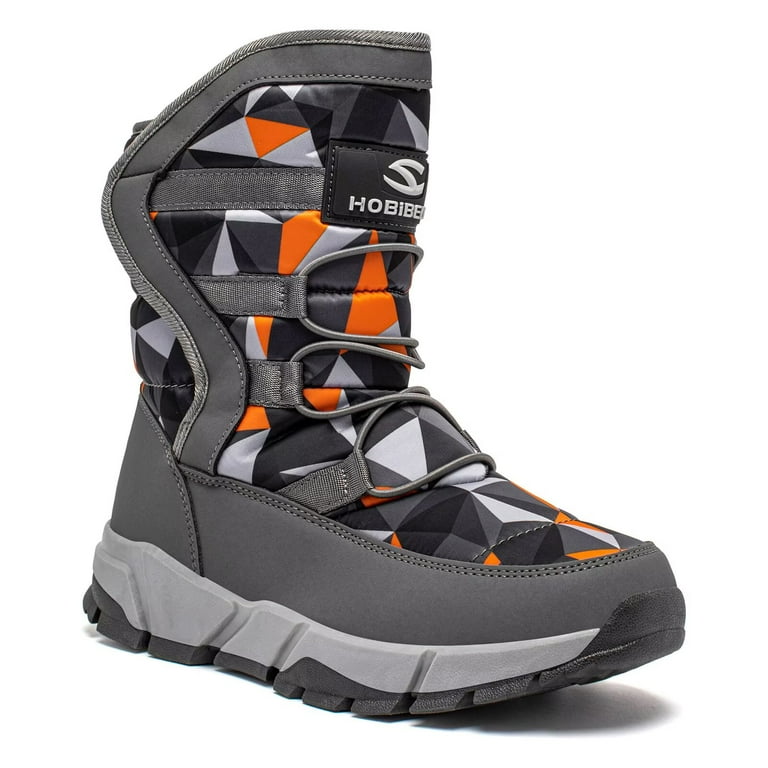 HOBIBEAR Waterproof Warm Winter Snow Boots for Boys Girls