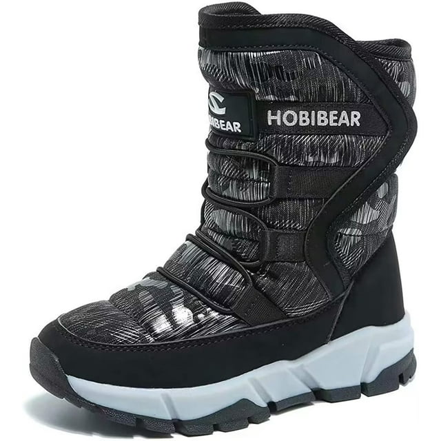 HOBIBEAR Boys Snow Boots Waterproof Outdoor Warm Slip girls Winter